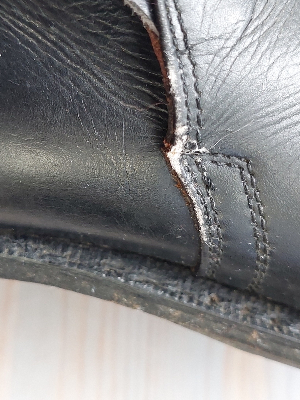 Equestrian Black Leather Women's